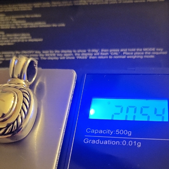 David Yurman Silver and Gold  Pendant - Picture 13 of 15